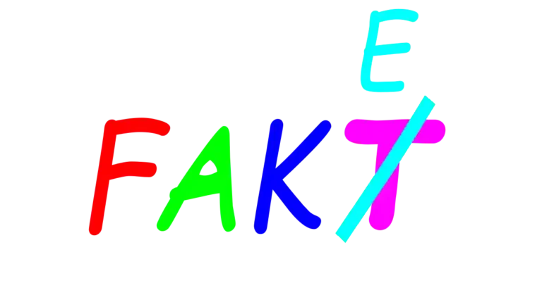 Was ist Fakt und was ist Fake? Dieses Bild illustriert den Unterschied zwischen Wahrheit und Täuschung im Zen-Kontext. Das Wort 'Fakt' wird durch eine Korrektur ('T' durchgestrichen, 'E' hinzugefügt) modifiziert, um auf die Relativität von Wahrheiten hinzuweisen.