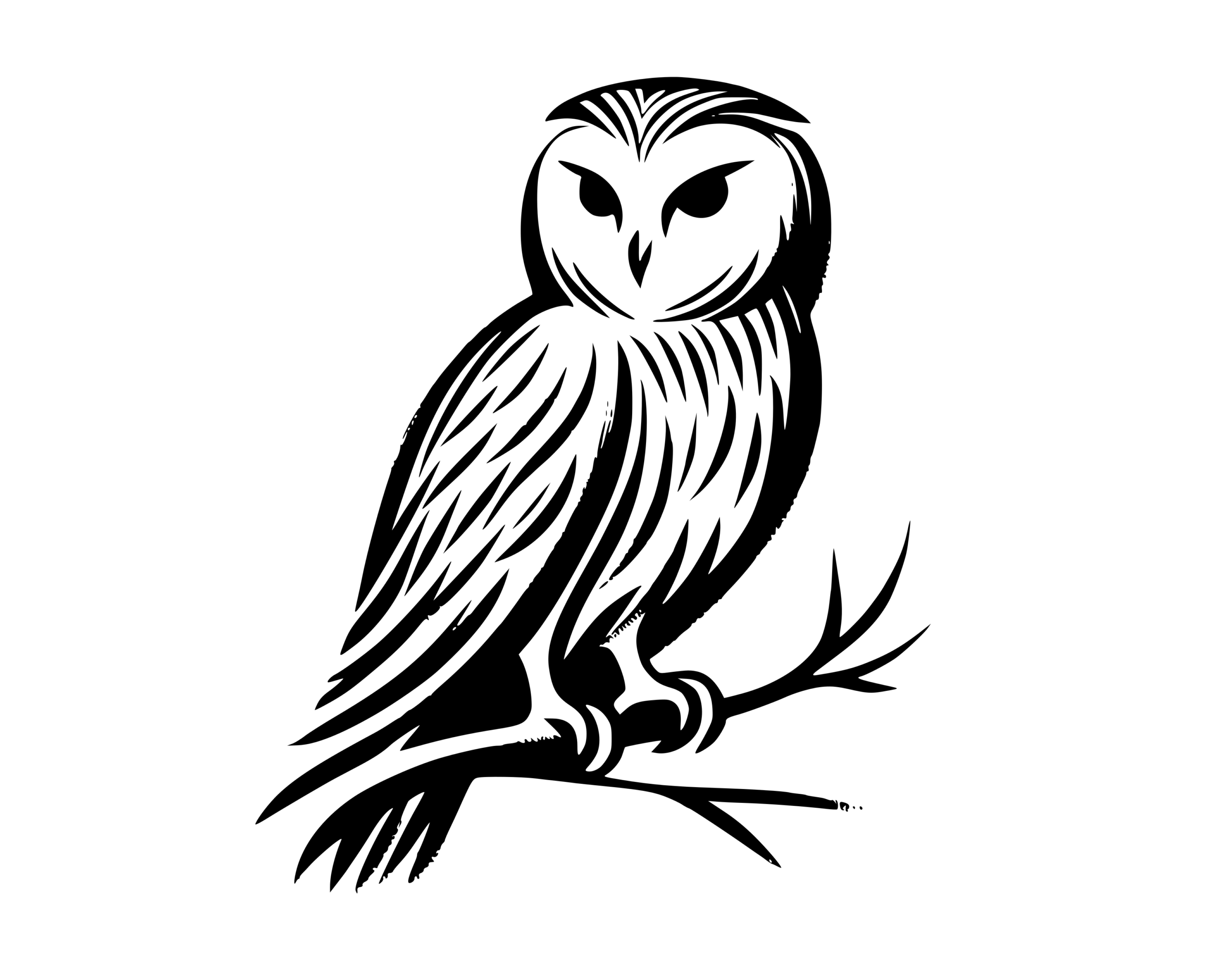 Illustration einer weisen Eule als Symbol für die mentalen Effekte von Zen-Meditation bei Zen-Meditation Berlin: mehr Klarheit, Fokus und Weisheit.