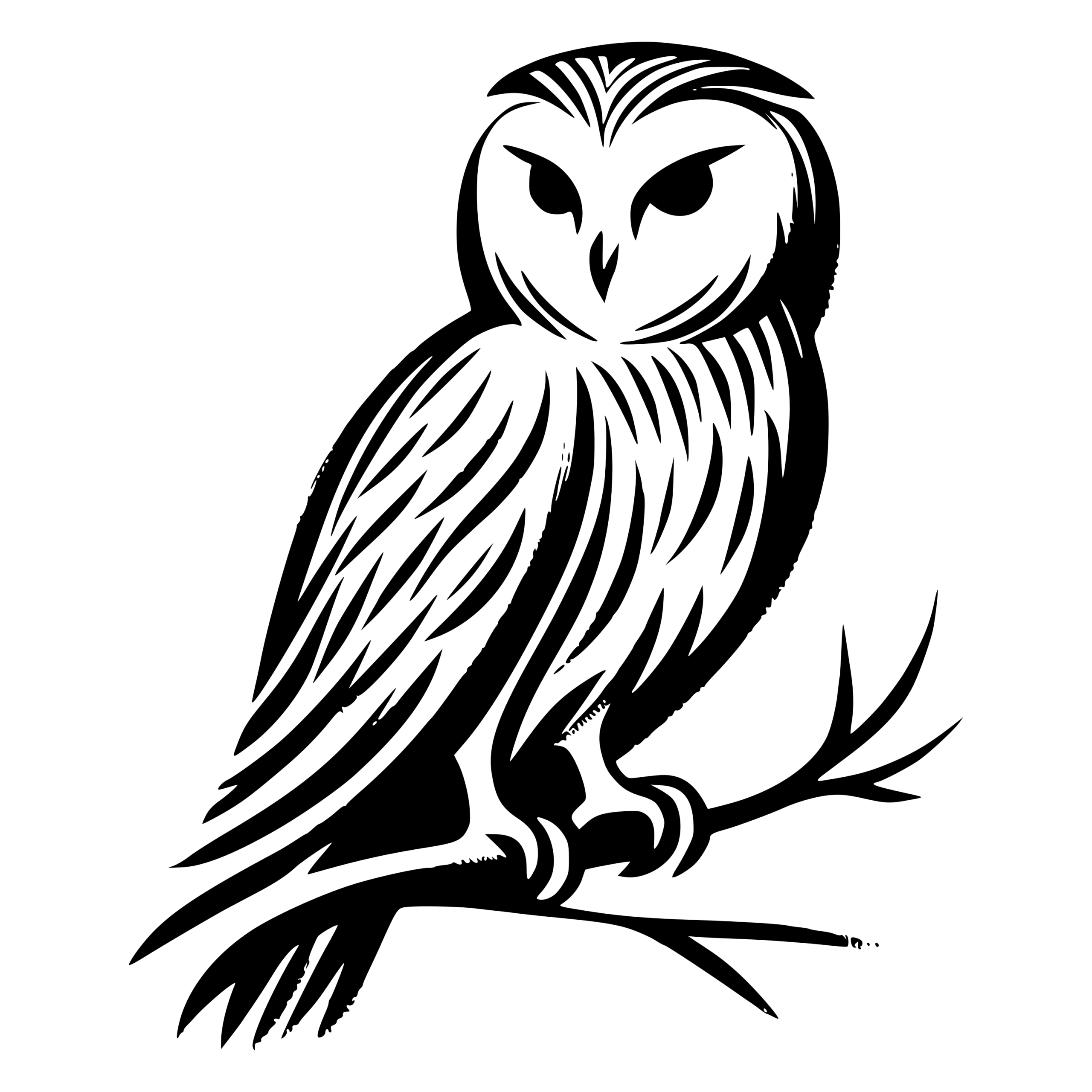 Illustration einer weisen Eule als Symbol für die mentalen Effekte von Zen-Meditation bei Zen-Meditation Berlin: mehr Klarheit, Fokus und Weisheit.